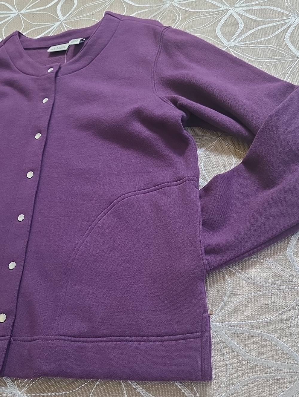 Vintage Sears Classic Elements Plum Cardigan! - Picture 5 of 7